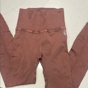 NWOT FP Movement by Free People High-Waisted Rust Leggings
